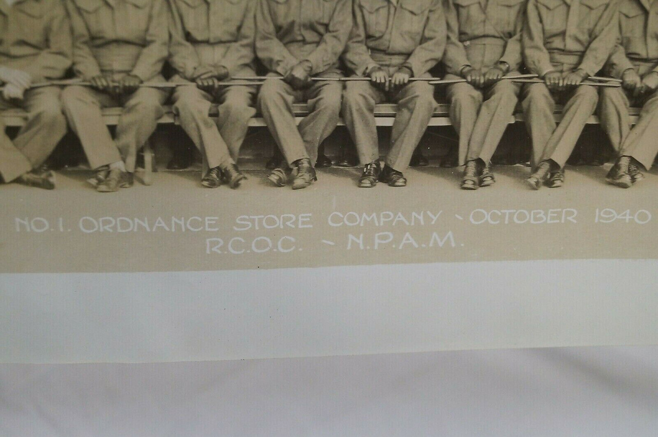 WW2 Canadian RCOC Ordnance Corps Yard Long Photo WW2 Canadian RCOC Ordnance Corps Yard Long Photo