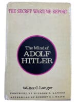 WW2 German The Mind of Adolf Hitler Walter C Langer Hardcover Reference Book