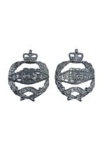 British Royal Armoured Corps Staybright Collars Insignia Pair