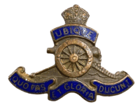 WW1 British Royal Artillery RA Enamel Sweetheart Pin