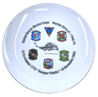 US USMC Marine Corps Aircraft Group 24 Decorative Plate 9 Inch