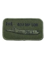 Canadian Forces RCAF 407 Maritime Patrol Squadron OD Green Name Tag Crest Patch