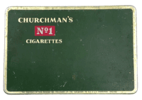 WW2 British Royal Navy HM Ships Only Churchmans Cigarette Tin Empty