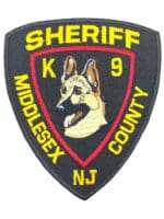US Middlesex County New Jersey K9 Sheriff Department Patch US Middlesex County New Jersey K9 Sheriff Department Patch