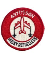 Canadian Forces RCAF 437 Transport Squadron Husky Refuellers Crest Patch Vintage