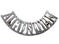 WW2 Canadian Algonquin Regiment Metal Shoulder Title Single