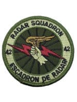 Canadian Forces RCAF 42 Radar Squadron OD Green Crest Patch 3 Inches