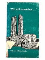 WW1 Canadian CEF We Will Remember Soft Cover Reference Book