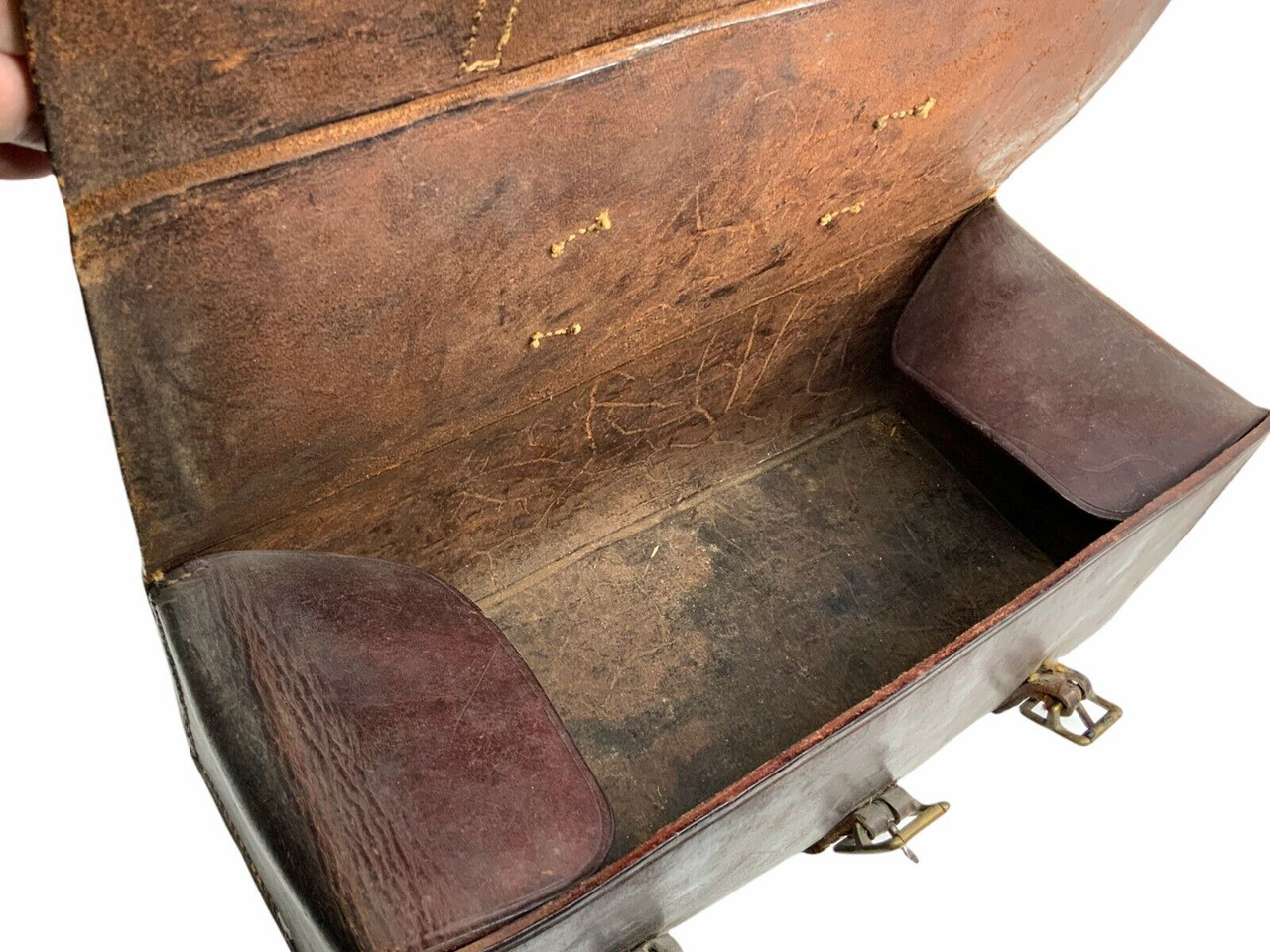 WW2 Canadian Leather Radio Mast Accessory Leather Case Robco Montreal 1942 WW2 Canadian Leather Radio Mast Accessory Leather Case Robco Montreal 1942