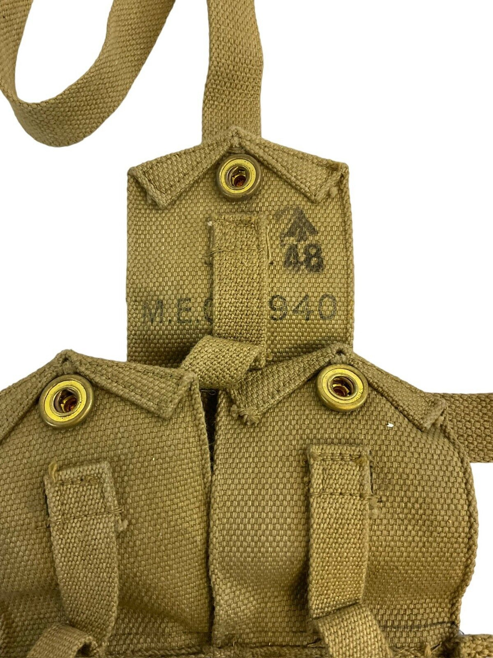 WW2 British Army P37 1940 Ptn Armoured Corps Ammo Pouches Pair with Straps RARE WW2 British Army P37 1940 Ptn Armoured Corps Ammo Pouches Pair with Straps RARE