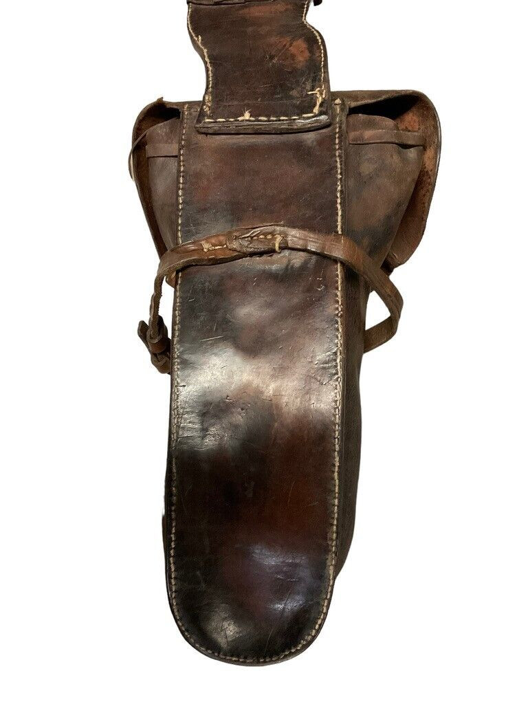 WW1 British Canadian Cavalry Leather Horse Saddle Bags WW1 British Canadian Cavalry Leather Horse Saddle Bags