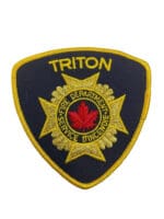 Canadian Triton Ontario Fire Service Department Gold Border Patch
