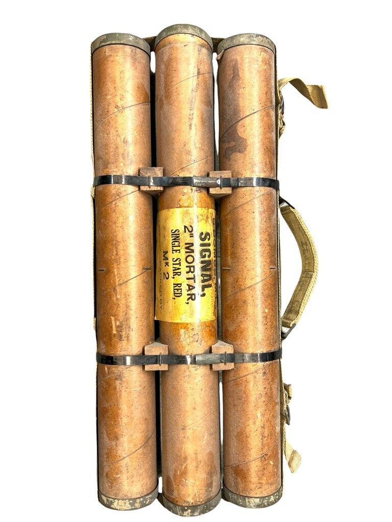 WW2 Canadian Army ZL&T 2 Inch Signal Carry Tubes Transit Case RARE WW2 Canadian Army ZL&T 2 Inch Signal Carry Tubes Transit Case RARE