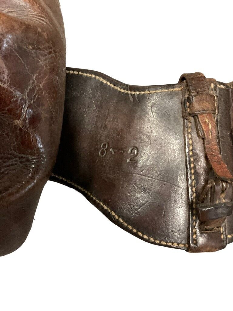 WW1 British Canadian Cavalry Leather Horse Saddle Bags WW1 British Canadian Cavalry Leather Horse Saddle Bags