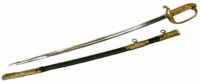 WW2 Imperial Japanese Police Parade Sword With Leather Scabbard 26 Inch