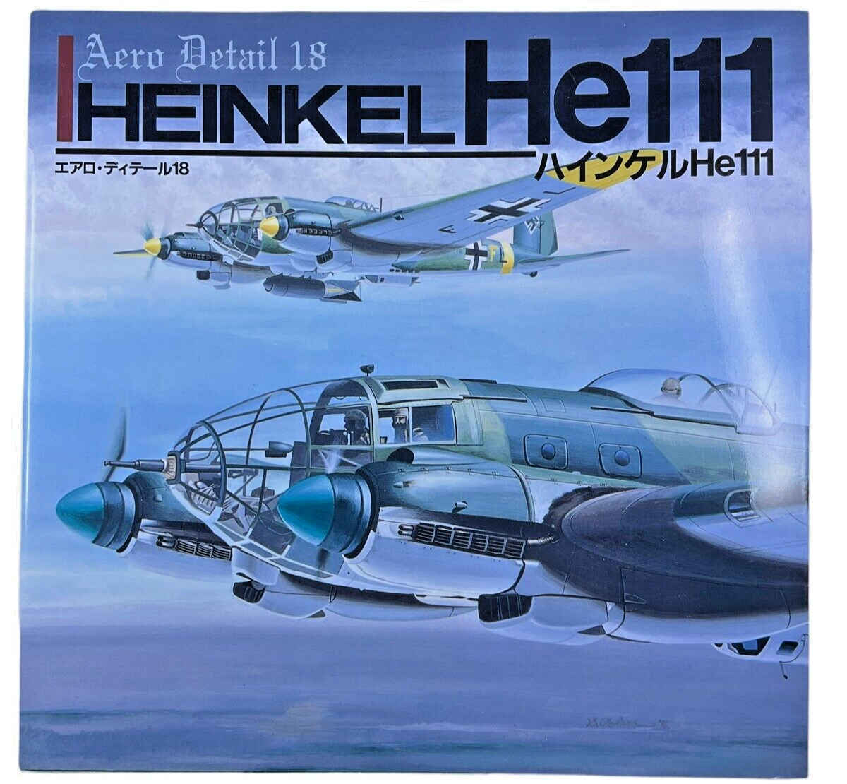 WW2 German Luftwaffe Heinkel He111 Aero Detail 18 Softcover Reference Book WW2 German Luftwaffe Heinkel He111 Aero Detail 18 Softcover Reference Book