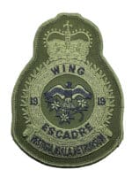 Canadian Forces RCAF 19 Wing Squadron Heraldic OD Green Crest Patch