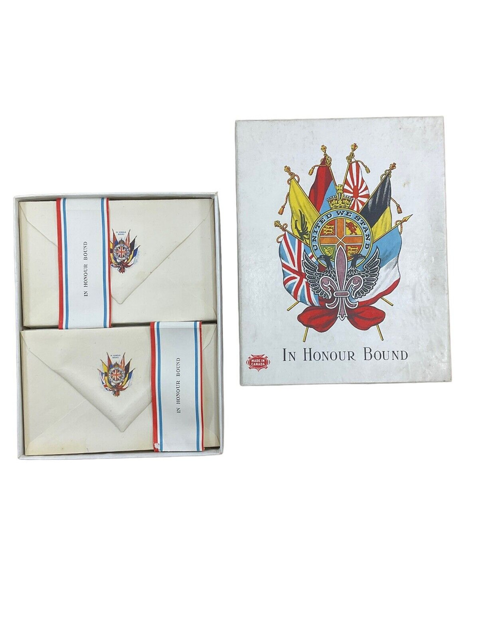 WW1 Canadian CEF In Honour Bound Writing & Envelope Set In Box WW1 Canadian CEF In Honour Bound Writing & Envelope Set In Box