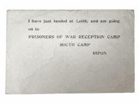 WW1 Canadian British POW Reception Camp Ripon Postcard WW1 Canadian British POW Reception Camp Ripon Postcard