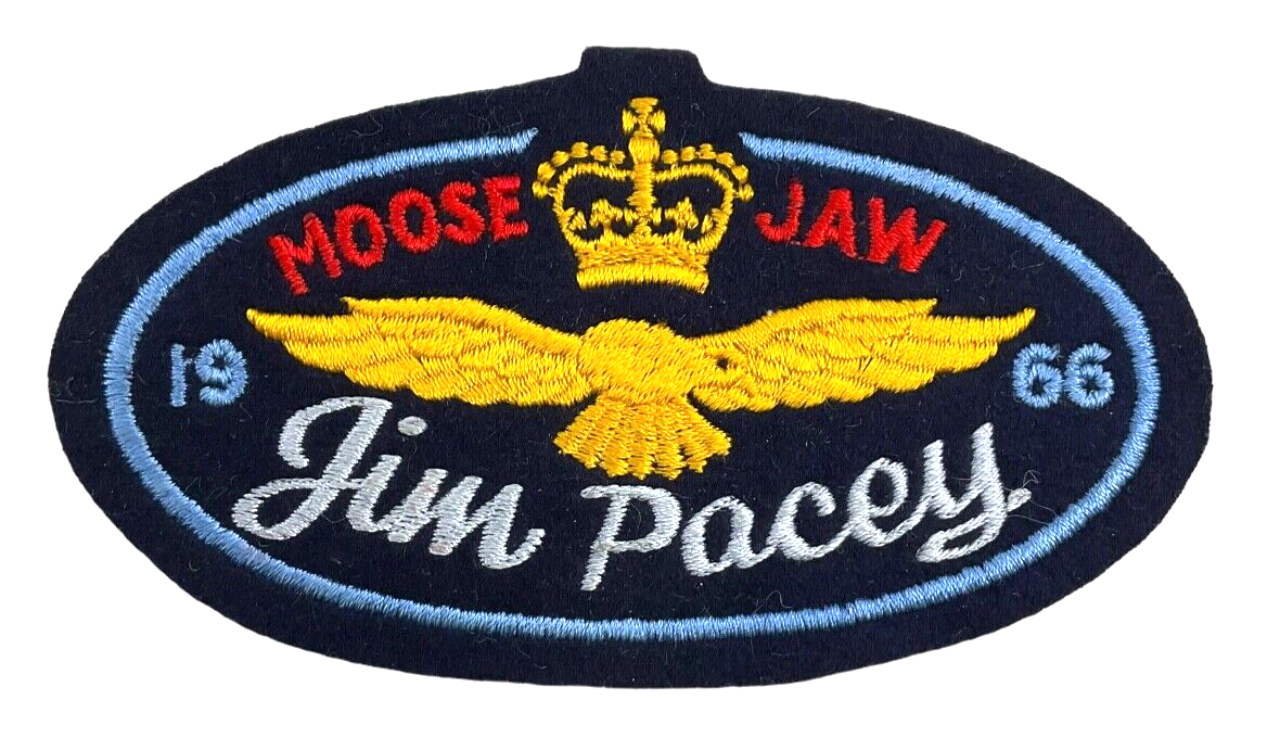 Royal Canadian Air Force RCAF Moose Jaw 1966 Name Tag Jim Pacey Royal Canadian Air Force RCAF Moose Jaw 1966 Name Tag Jim Pacey
