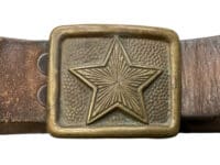 Communist Hungarian Hungary Leather Belt & Buckle Communist Hungarian Hungary Leather Belt & Buckle