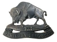 Canadian 12th Manitoba Dragoons Officers Cap Badge Missing Lugs Canadian 12th Manitoba Dragoons Officers Cap Badge Missing Lugs
