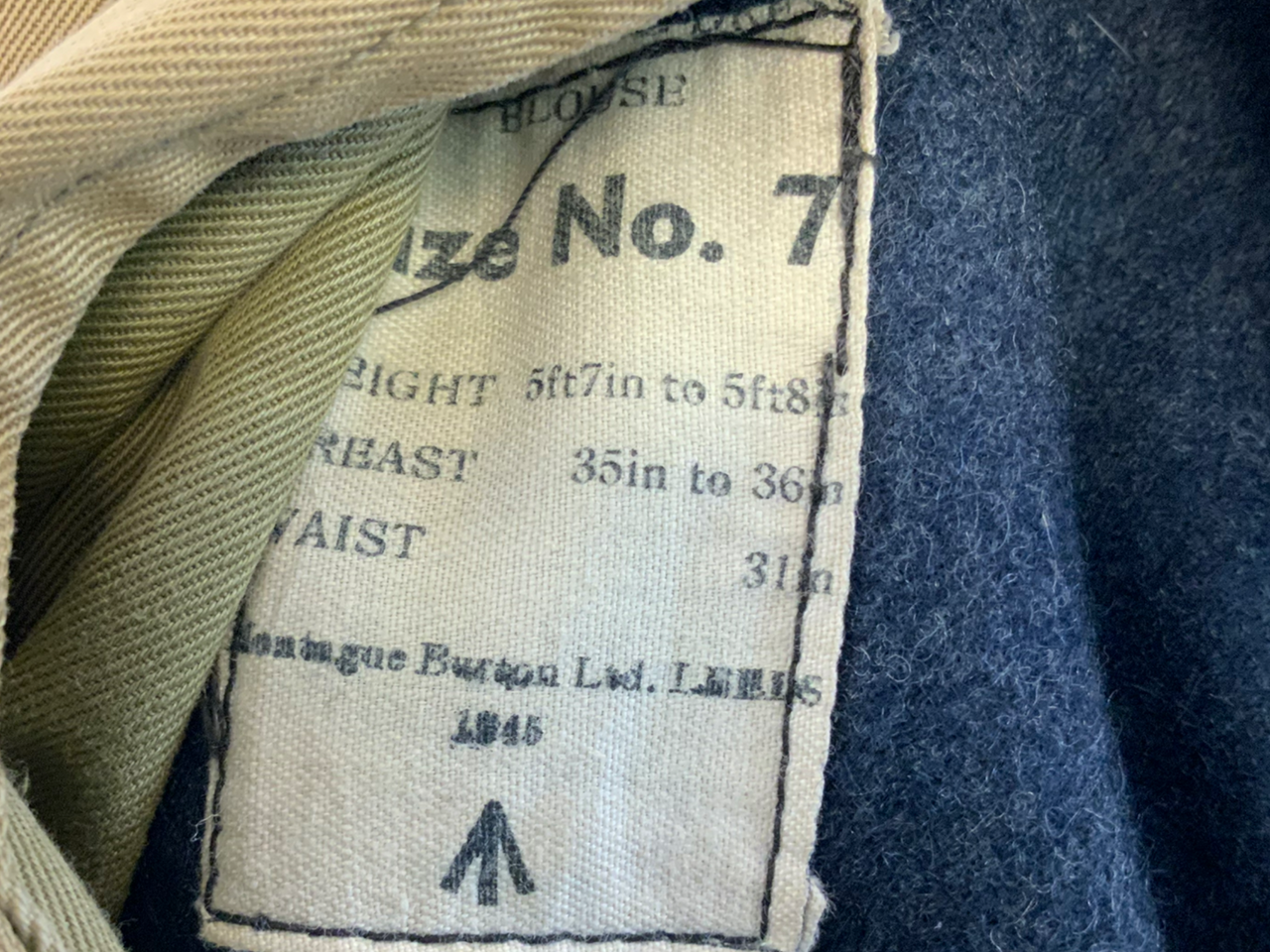 WW2 Canadian RCAF Battledress Blouse Jacket Size No 7 1945 Dated Corporal WW2 Canadian RCAF Battledress Blouse Jacket Size No 7 1945 Dated Corporal