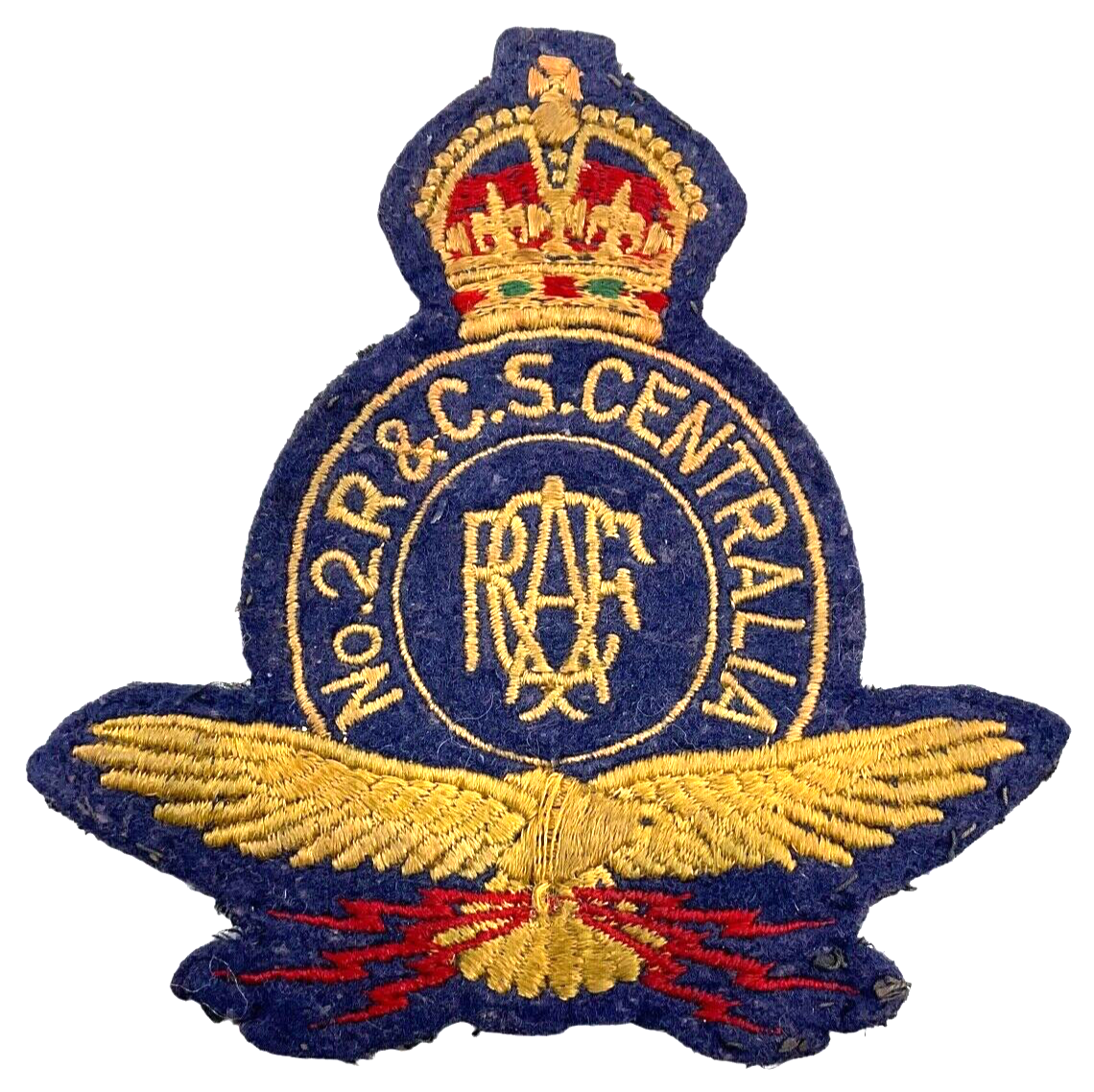 WW2 Royal Canadian Air Force No2 R&CS Centralia Patch Insignia WW2 Royal Canadian Air Force No2 R&CS Centralia Patch Insignia
