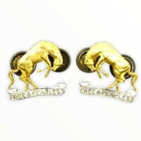 14th Canadian Light Horse Regiment Officers Collars Insignia Pair