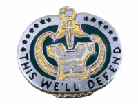 US Army DUI Distinctive Uniform Insignia HLMK Denmark Badge Pin US Army DUI Distinctive Uniform Insignia HLMK Denmark Badge Pin