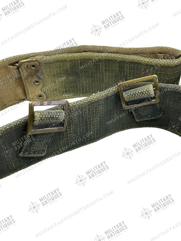 WW2 Canadian Army P37 Pattern 37 Web Belt Blancoed - Military Antiques ...