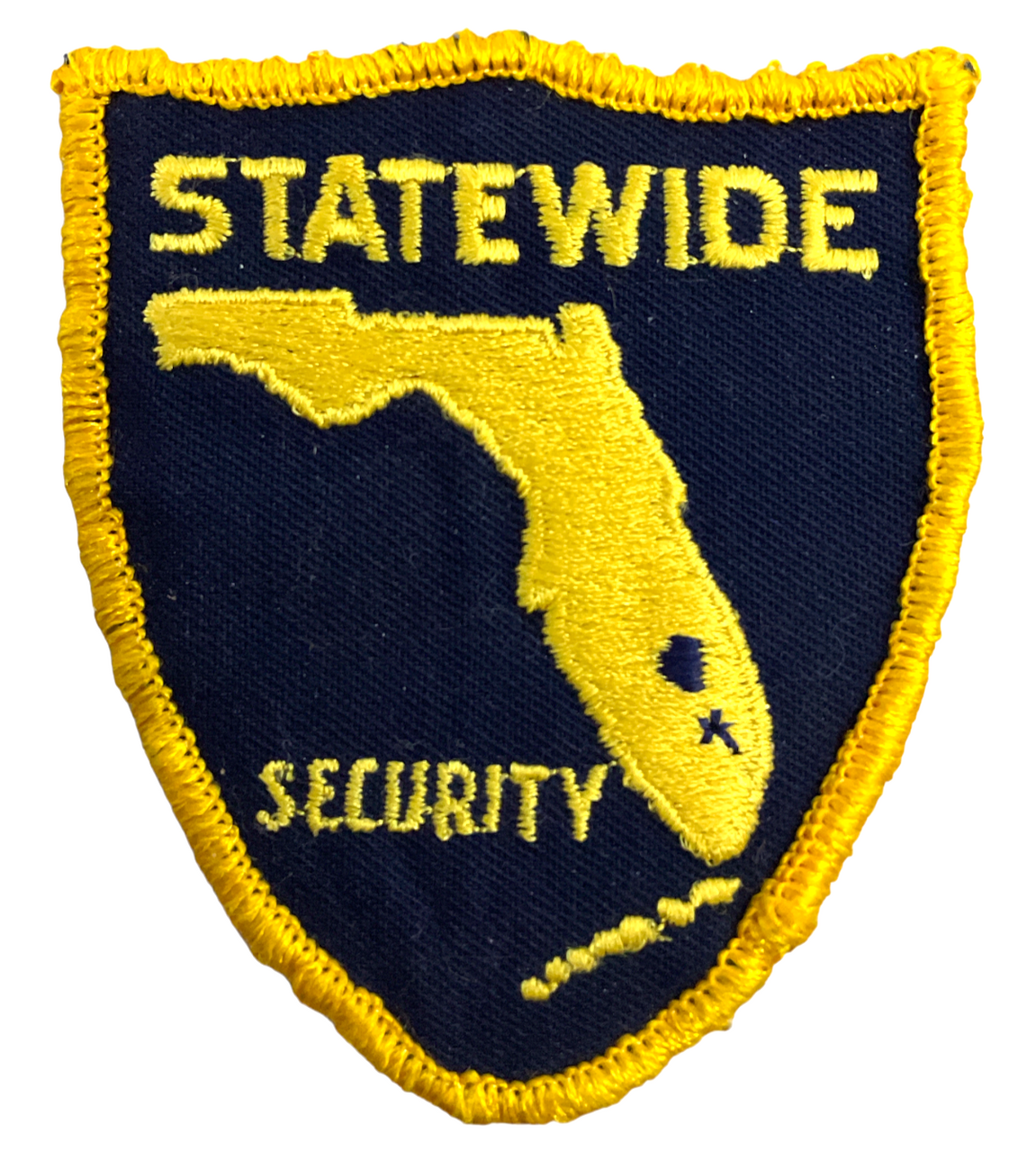 US Florida Statewide Security Yellow Edge Police Patch US Florida Statewide Security Yellow Edge Police Patch