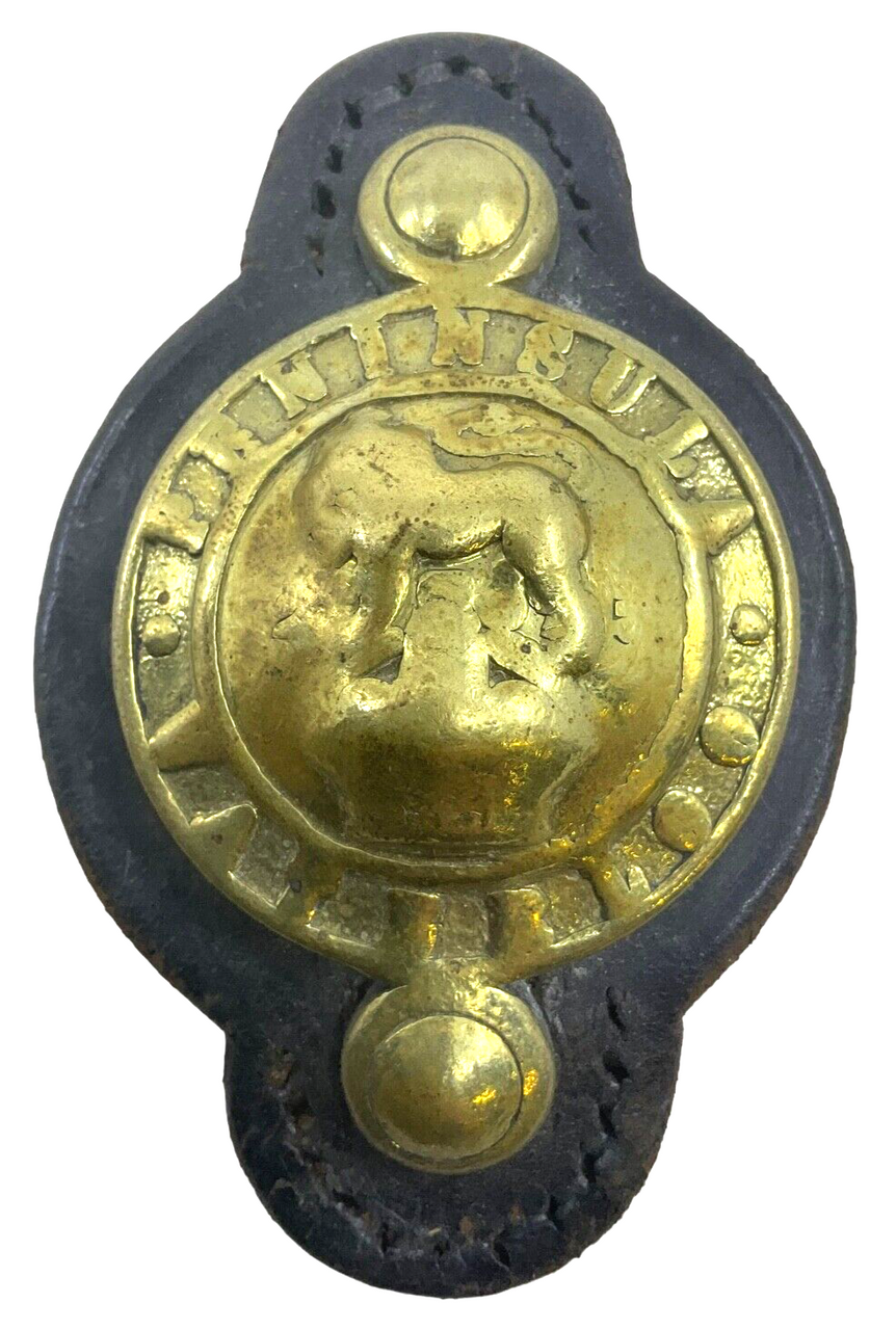 WW1 British BEF Martingale Leather & Brass Horse Bridle Decoration 1 WW1 British BEF Martingale Leather & Brass Horse Bridle Decoration 1