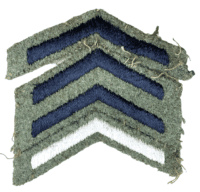 WW2 Canadian Four Year Service Stripe's With 1939 Year Sleeve Insignia
