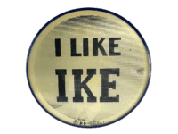 Dwight D Eisenhower President Election Campaign Button I Like Ike Two Pictures