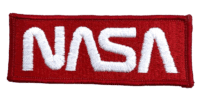 US Space Agency NASA Title Patch 4 x 1 Inch