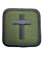 Canadian Forces RCN Navy Chaplain OD Green Patch Insignia