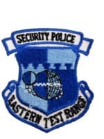 US Air Forces USAF Security Police Eastern Test Range Patch US Air Forces USAF Security Police Eastern Test Range Patch