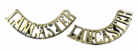 British Lancaster Regiment Shoulder Title Pair