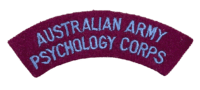 Australian Army Psychology Corps Shoulder Title Insignia Single Australian Army Psychology Corps Shoulder Title Insignia Single