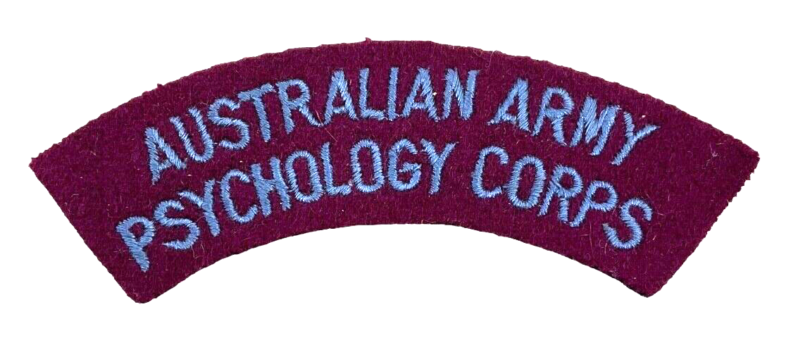 Australian Army Psychology Corps Shoulder Title Insignia Single Australian Army Psychology Corps Shoulder Title Insignia Single