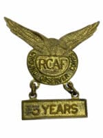 Canadian RCAF Ground Observer Corps With 3 Year Service Pin 2