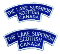 Canadian Lake Superior Scottish Shoulder Title Insignia Pair