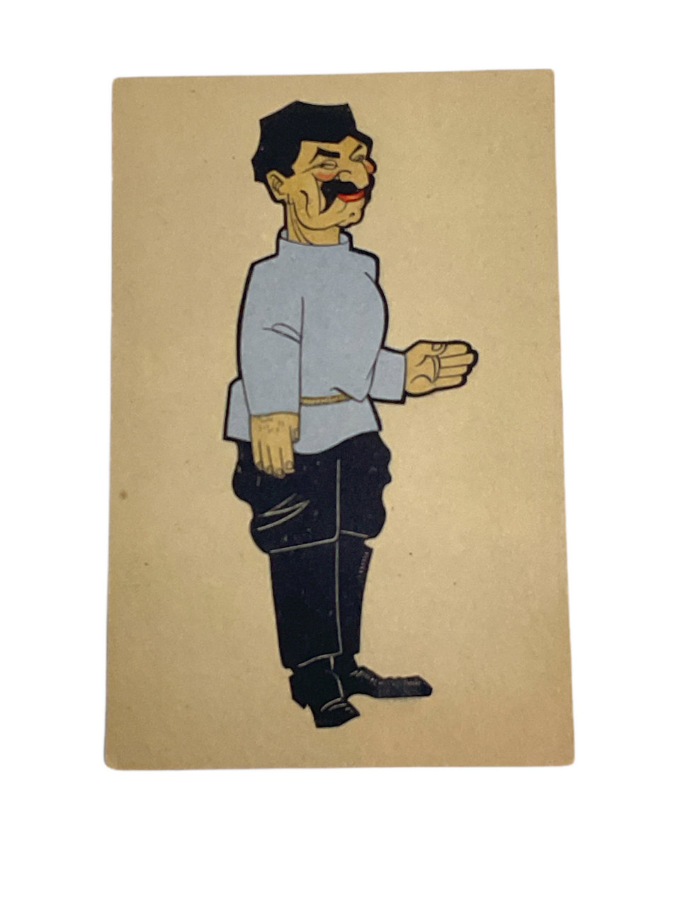 WW2 British Canadian Russian Stalin Cartoon Caricature Colour Postcard WW2 British Canadian Russian Stalin Cartoon Caricature Colour Postcard