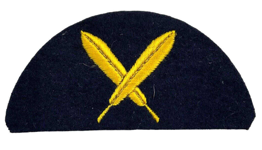 WW2 German Navy Kriegsmarine Clerical Sleeve Insignia Patch WW2 German Navy Kriegsmarine Clerical Sleeve Insignia Patch