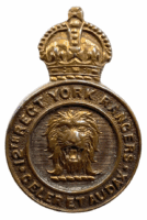 Canadian Militia 12th Regiment York Rifles Collar Badge Insignia Single Canadian Militia 12th Regiment York Rifles Collar Badge Insignia Single