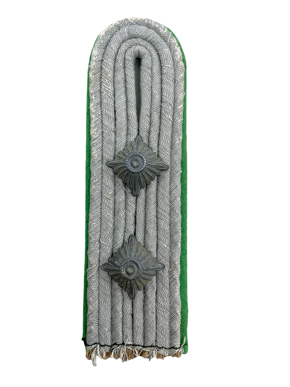 WW2 German Panzer Grenadier Officers Green Piped Shoulder Board WW2 German Panzer Grenadier Officers Green Piped Shoulder Board