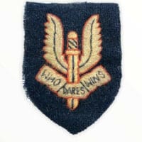 WW2 British SAS Special Air Service Cloth Cap Badge RARE