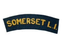 British Somerset Light Infantry Cloth Shoulder Title Single