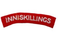 WW2 British Inniskillings Starch Back Shoulder Title Single